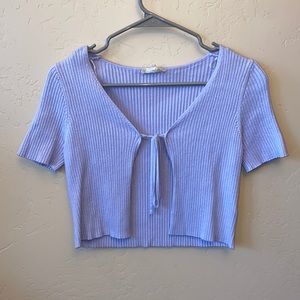 Tie Front Short Sleeve